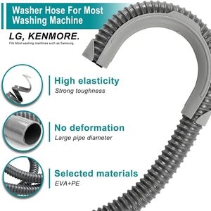Hosom 6 ft washing machine hose in package